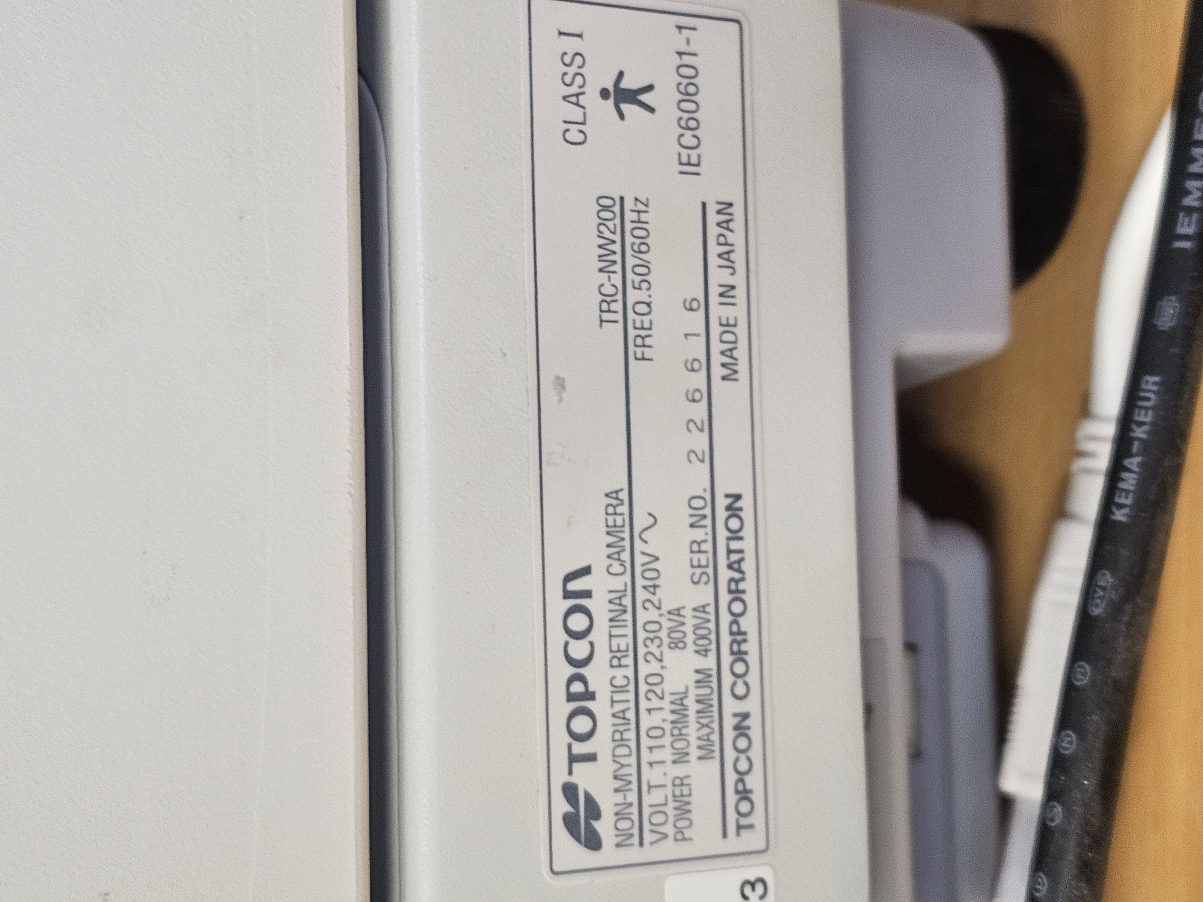 TOPCON TRC-NW200 – Non-Mydriatic Retinal Camera / Funduskamera – ohne Software – Ansicht 4