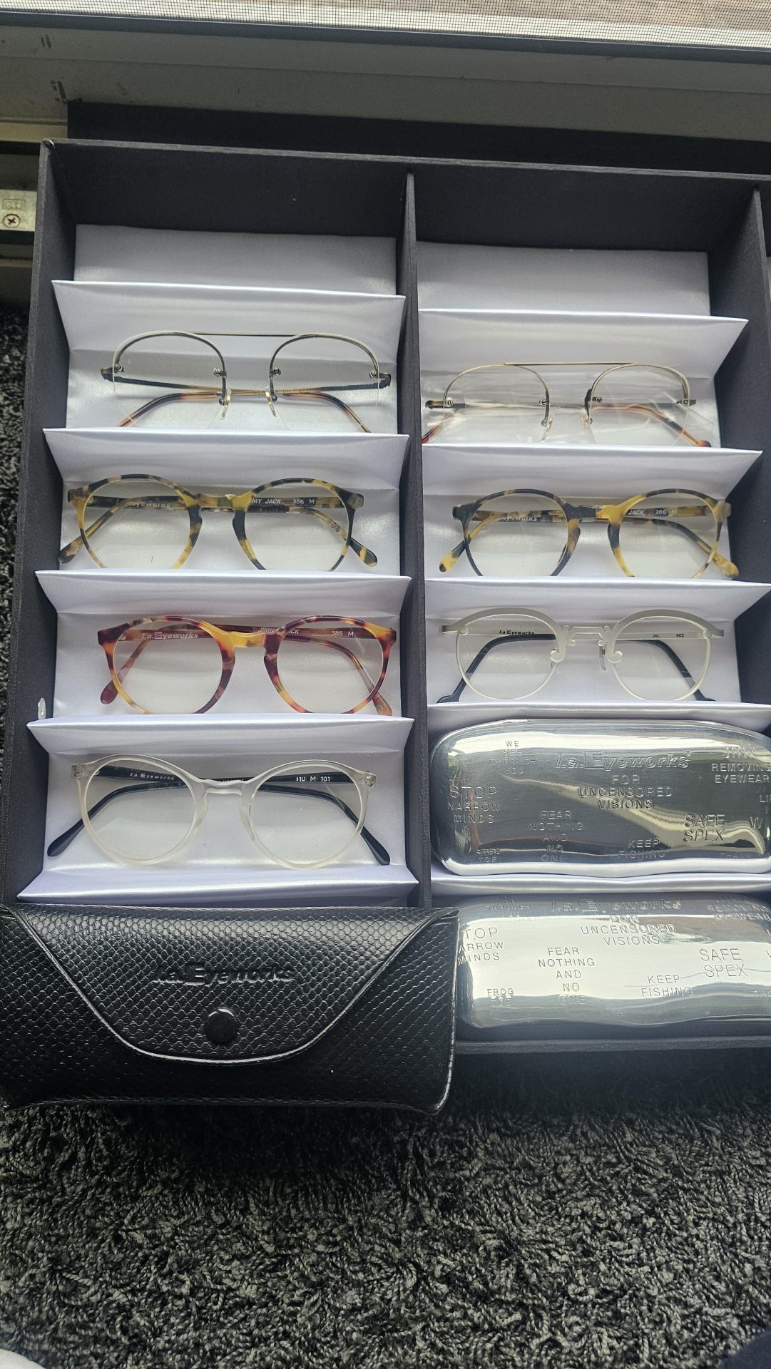 7ER-SET L.A.EYEWORKS VINTAGE-BRILLENFASSUNGEN – Ansicht 2