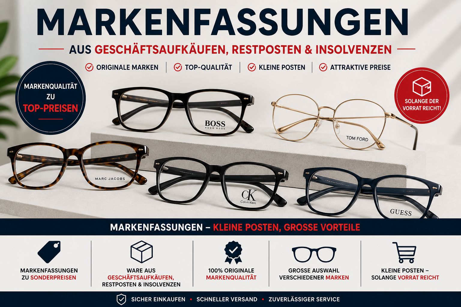 Korrektionsfassungen kleine Posten