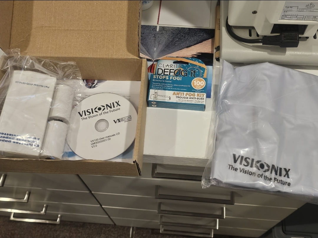 Visionix VX120+ / Spaltlampe Pacific Optics YZ5X1 • 3D TV Refra • Hoya EyeGenius ,