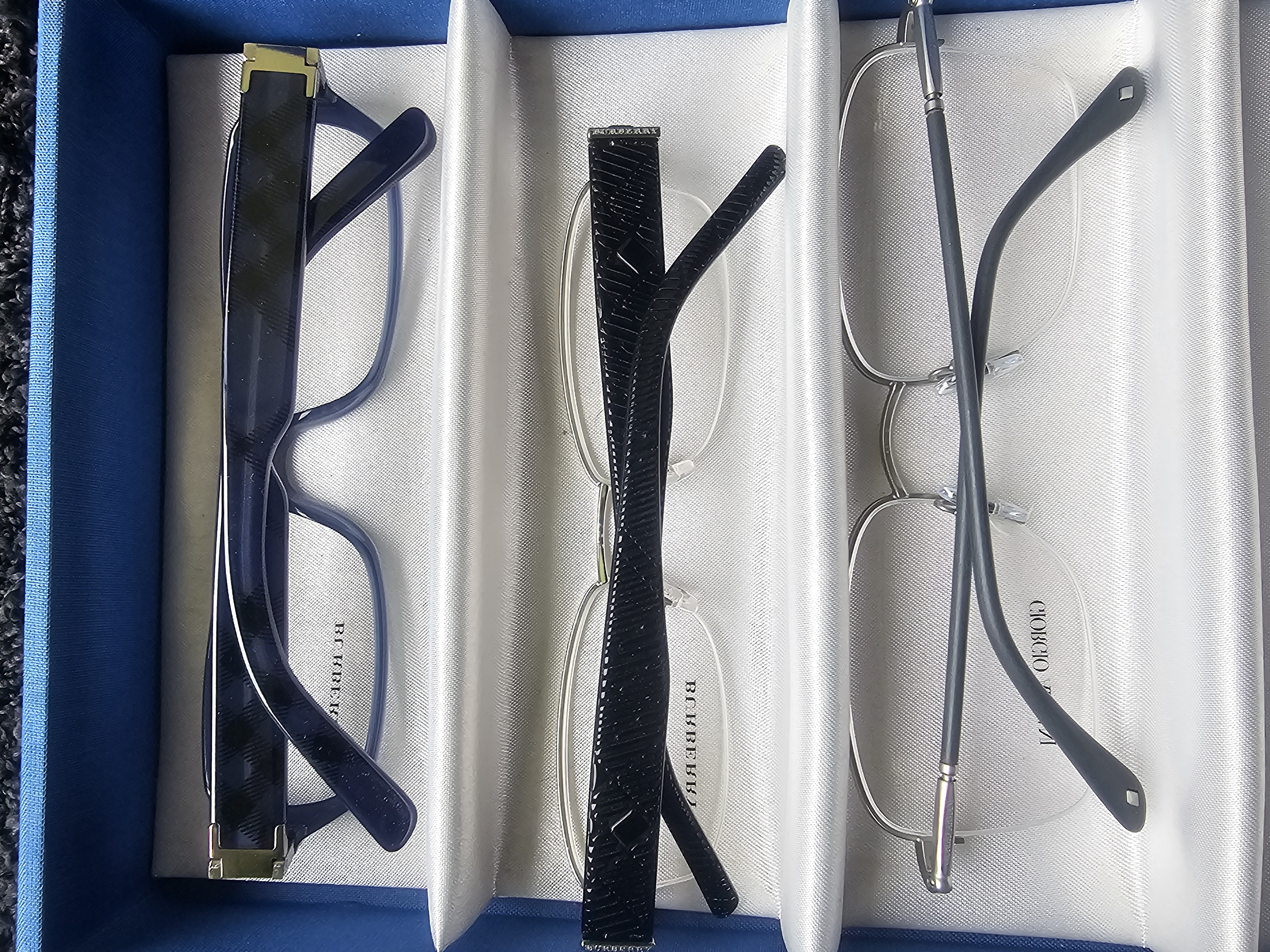 12 Designer-Brillen Porsche Design, Vogue Eyewear, Ray-Ban, Prada, Burberry, Giorgio Armani – NEU Stück 25€