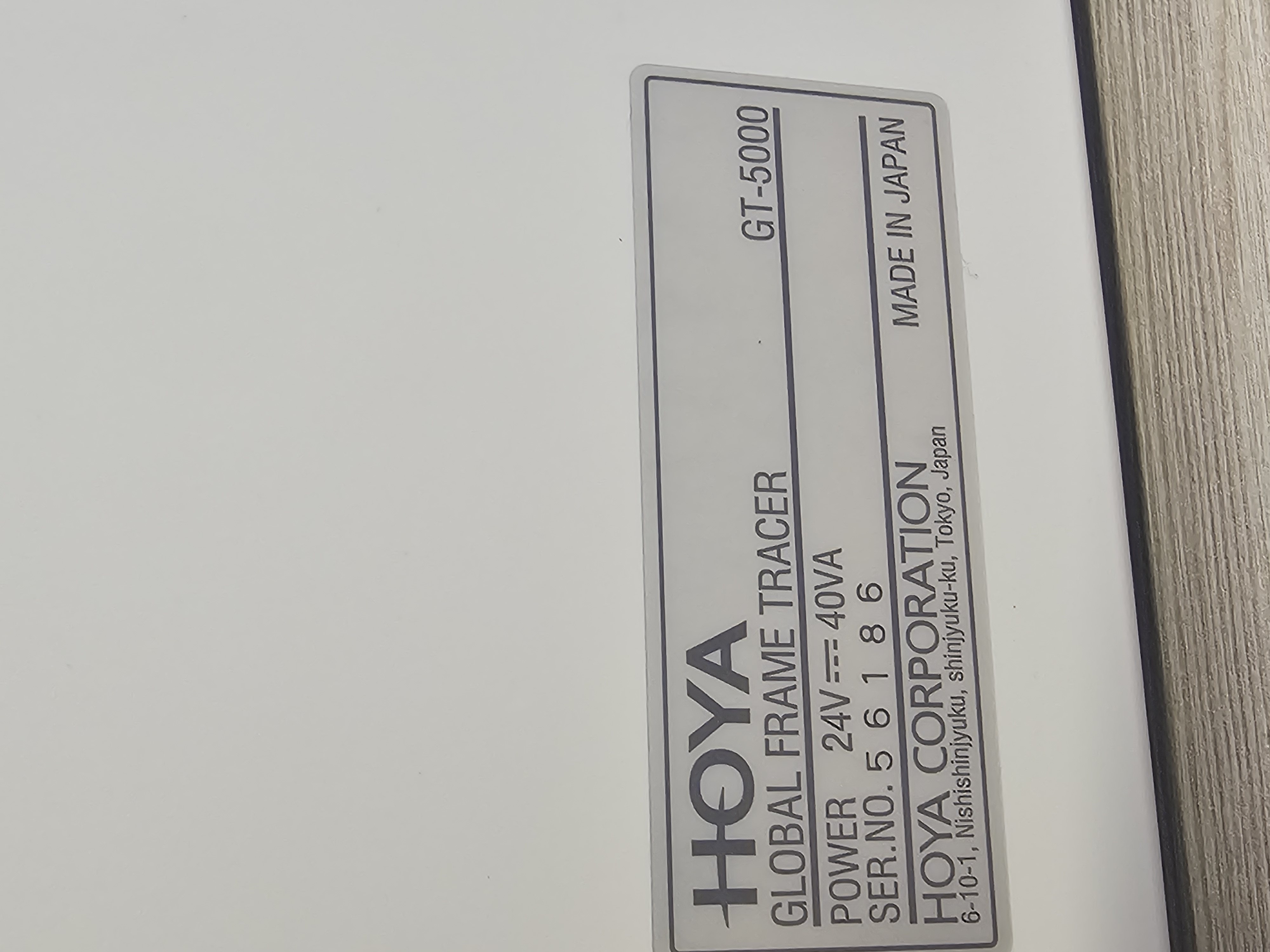 HOYA GT-5000 Global Frame Tracer