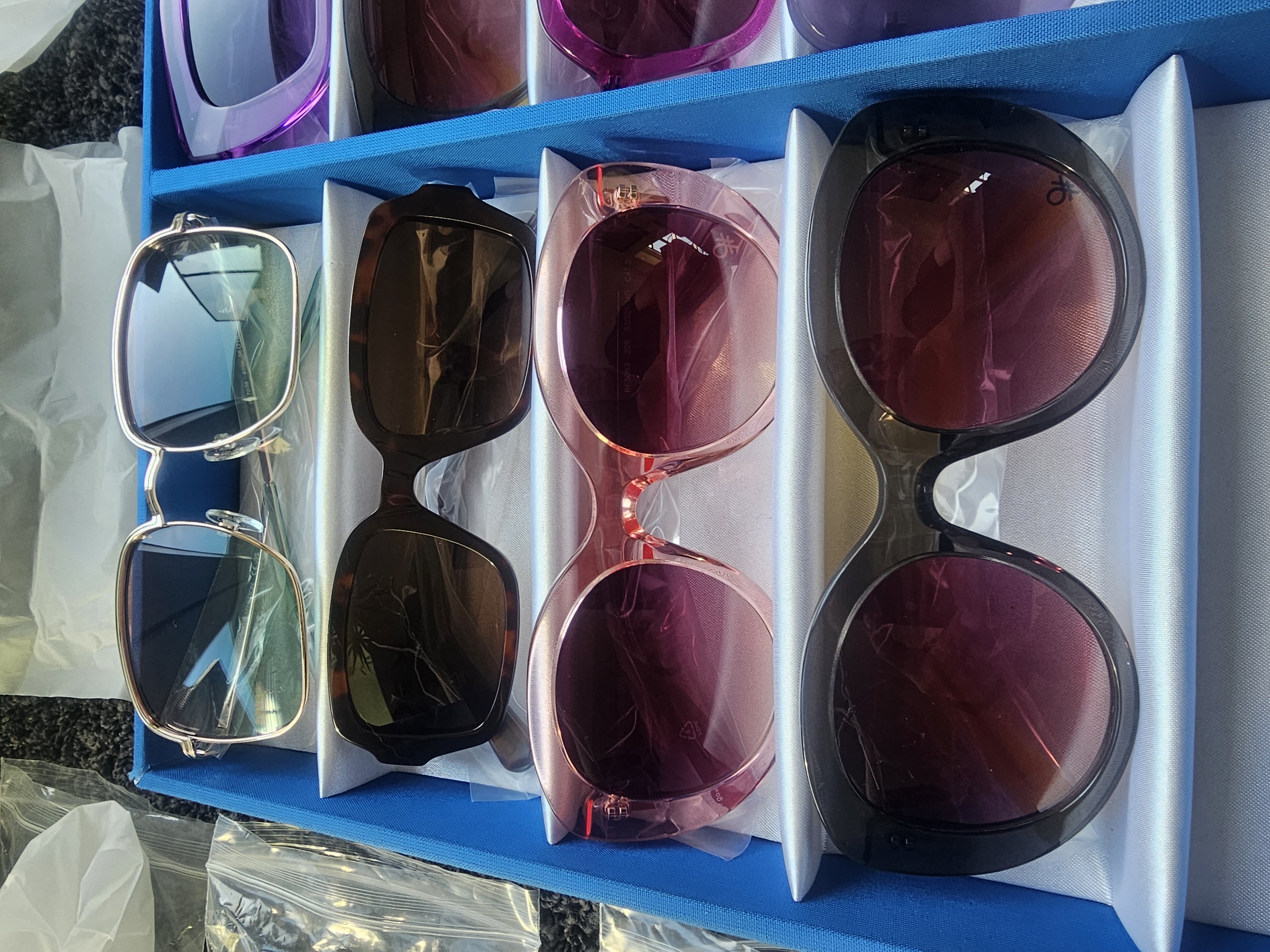 🕶️ Benetton Sonnenbrillen – 16 Stück – Neu & OVP – Originalware – VK 49–99 € / Stück