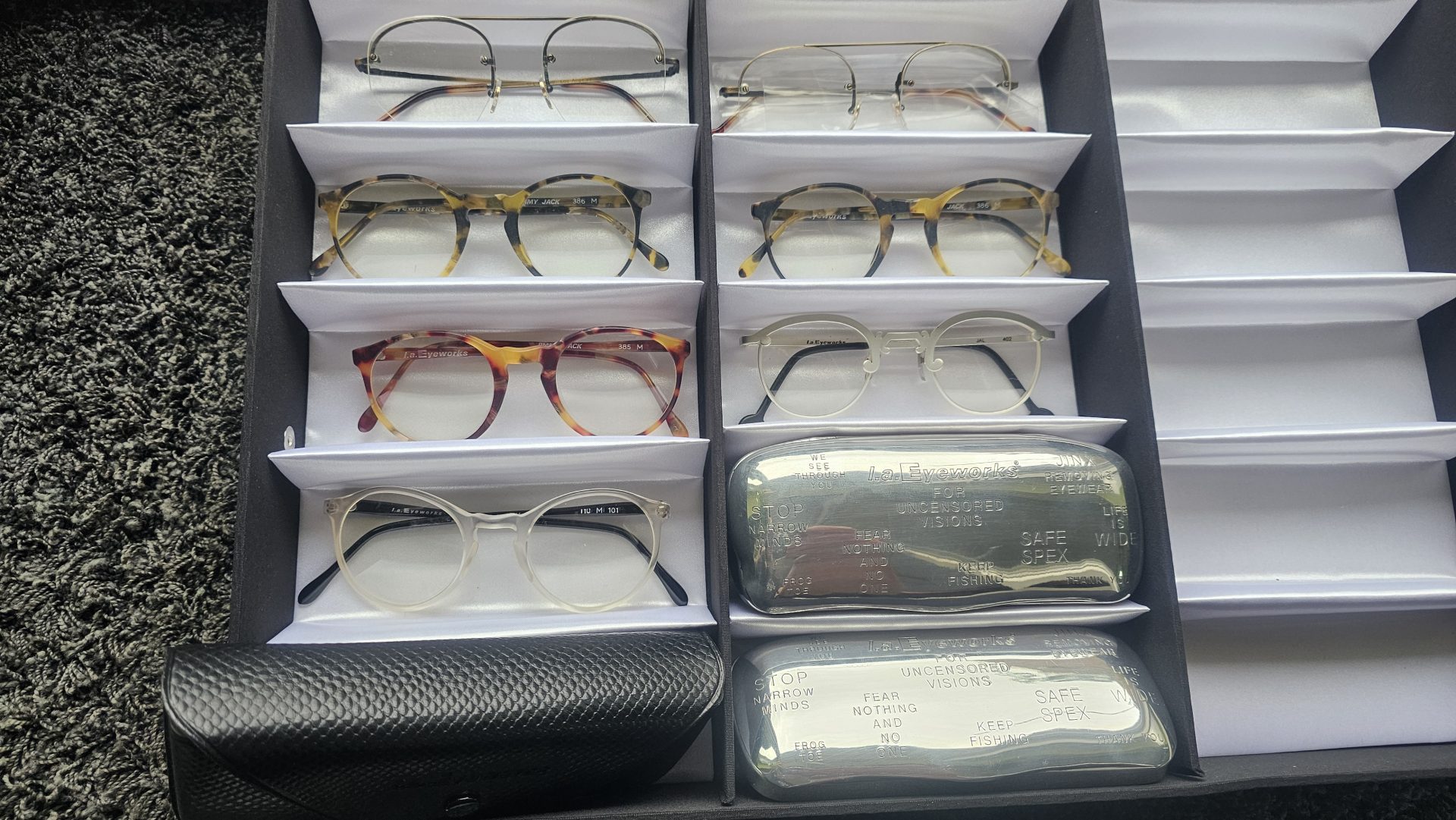 7ER-SET L.A.EYEWORKS VINTAGE-BRILLENFASSUNGEN