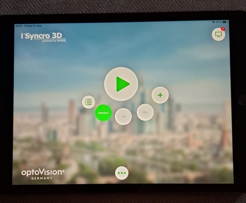 i’Syncro 2D / 3D Refraktionssystem mit iPad 8, LG 3D-TV und Apple TV